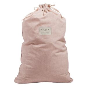 Worek na pranie z domieszką lnu Linen Couture Bag Rose, wys. 75 cm