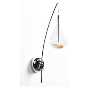 Kinkiet LAMPA ścienna PERLE W0226-01A-F4RK Zumaline dekoracyjna OPRAWA kryształki glamour chrom przezroczysta
