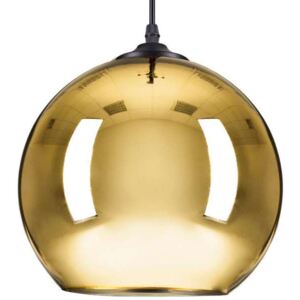 LAMPA wisząca KKST-9021 GOLD szklana OPRAWA zwis kula ball złota