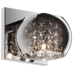 Kinkiet LAMPA szklana CRYSTAL W0076-01A-B5FZ Zumaline ścienna OPRAWA moonlight glamour z kryształkami crystal chrom