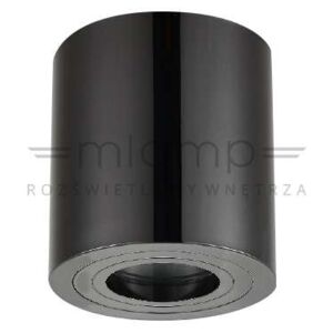 Spot LAMPA sufitowa RULLO cromo nero IP44 Orlicki Design OPRAWA metalowa downlight tuba czarny chrom