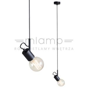 LAMPA wisząca ADX 944G minimalistyczna OPRAWKA zwis na żarówkę loft czarny