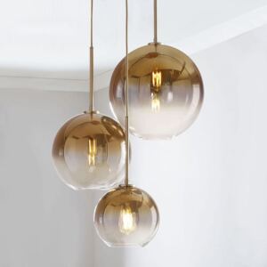 Mirror ball gold - lampa wisząca nowoczesna 20cm