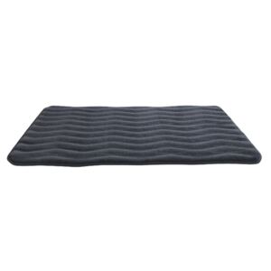 Antracytowy dywanik łazienkowy z pianką z pamięcią kształtu Wenko Anthracite, 80x50 cm