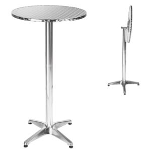Aluminiowy stolik barowy 5,8 cm składany
