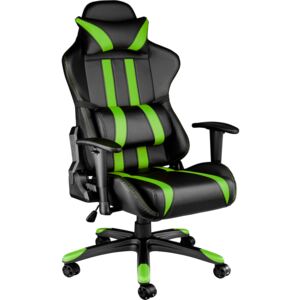 Fotel biurowy Premium Racing czarny/zielony
