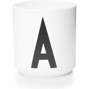 Kubek porcelanowy AJ litera A