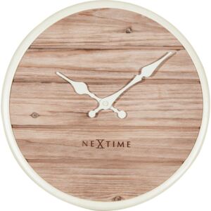 Zegar ścienny Plank 30 cm biały