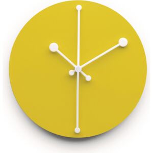 Zegar ścienny Dotty żółty