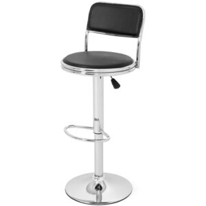 OUTLET - Krzesło barowe hoker COLIN 76-103 cm - czarny