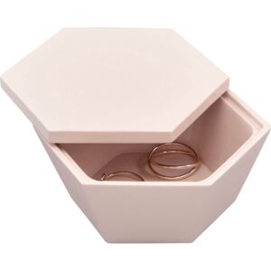 Pudełko na biżuterię Geo Trinket różowe