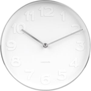 Zegar ścienny Mr. White Numbers 27,5 cm