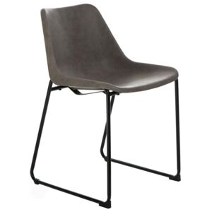 Krzesło na płozach w stylu industrialnym Brity Vintage