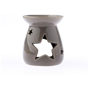 Ceramiczny kominek aromatyczny Gwiazda, szary