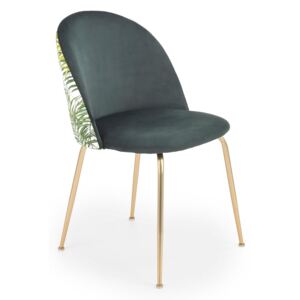 Krzesło z tapicerowanym siedziskiem i oparciem K372