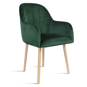 Krzesło BESSO zielony/ noga buk/ SO260