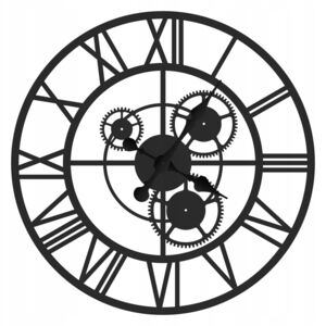 Duży zegar metalowy "Tryby" z02/60/c
