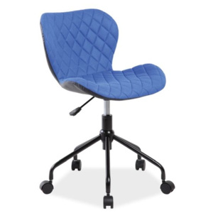 Fotel RINO niebieski/czarny