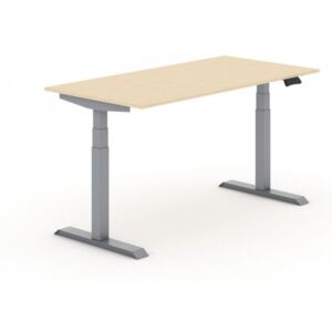 Stół z regulacją wysokości, elektryczny, 1600 x 800 mm, brzoza