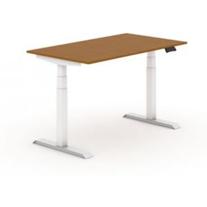 Stół z regulacją wysokości, elektryczny, 1400 x 800 mm, czereśnia