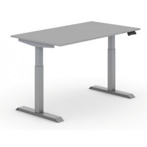 Stół z regulacją wysokości, 1400 x 800 mm, szary