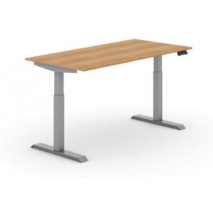Stół z regulacją wysokości, elektryczny, 1600 x 800 mm, buk