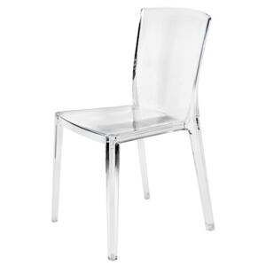 Krzesło Designerskie KING transparentne bezbarwne kolor: bezbarwny (transparentny), Materiał: poliwęglan, EAN: 5903949790023