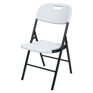 Składane krzesło gastronomiczne - 87 x 53 x 46 cm, białe