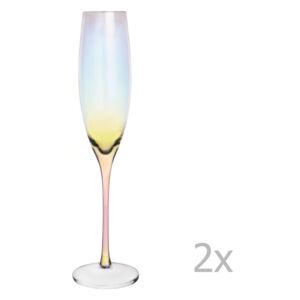 Zestaw 2 kieliszków do szampana Orion Luster, 220 ml