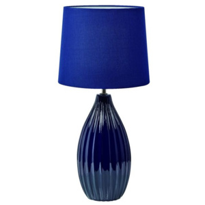 Lampa stołowa Stephanie E27 1 x 60 W niebieska