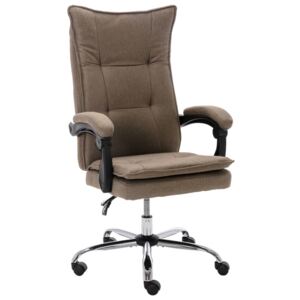 Krzesło biurowe, kolor taupe, obite tkaniną
