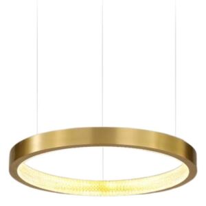 Diora 60 pojedynczy pierścień lampa wisząca LED kolor mosiądz