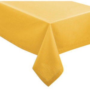 Prostokątny obrus CHAMBRAY - bawełna, kolor żółty, 140 x 240 cm