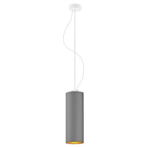 Lampa wisząca tuba glamour na białym stelażu - EX836-Boloniv - 5 kolorów