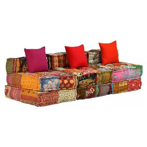 Patchworkowa sofa 3-osobowa Demri 4D