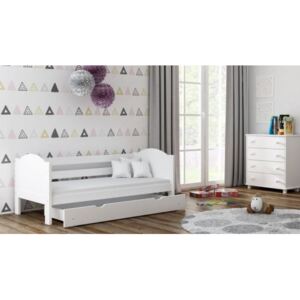 Łóżko drewniane URWISEK F2 160x80 cm, kolor biały