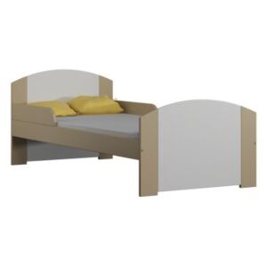 Łóżko drewniane BILI 160x80 cm, kolor biało-waniliowy