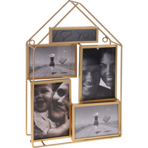 Ramka w kształcie domu na 5 fotografii stylowa ozdoba pozwoli uwiecznić miłe chwile w życiu