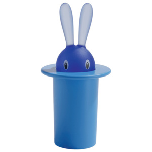Pojemnik na wykałaczki A di Alessi Magic Bunny niebieski