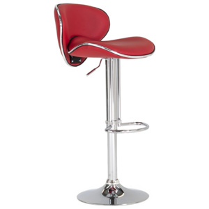 Krzesło barowe Nigella Red, l45xA47xH102 cm