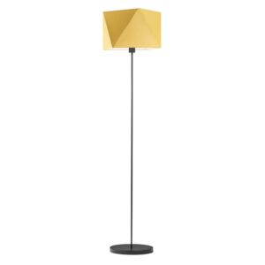 Lampa podłogowa LYSNE Fidżi, 60 W, E27, musztardowa/czarna, 160x45 cm