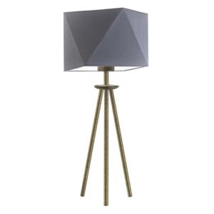 Lampka nocna LYSNE Soveto, 60 W, E27, stalowa/złota, 50x23 cm