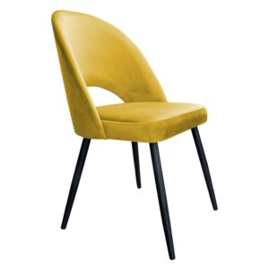 Krzesło ISKAR VELVET żółte ☞ Kupuj w Sprawdzonych i wysoko Ocenianych sklepach