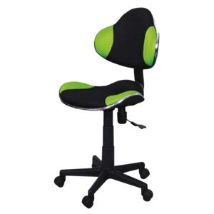 SELSEY Fotel biurowy Morild czarno-zielony