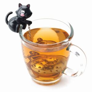 Zaparzaczka do herbaty (czarna) Cat MSC