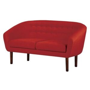 Sofa tapicerowana SCANDINAVIAN STYLE DESIGN Tana, 2-osobowa, czerwona, 150x72x76 cm