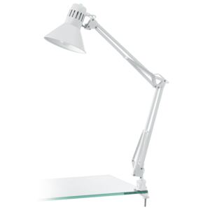 Lampa biurkowa FIRMO EGLO styl nowoczesny stal plastik biały 90872