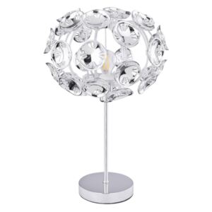 Lampa stołowa LUGGO GLOBO styl glamour / kryształ metal akryl 51500T|30 dni na zwrot|Darmowa wysyłka od 150 zł|rabaty w koszyku