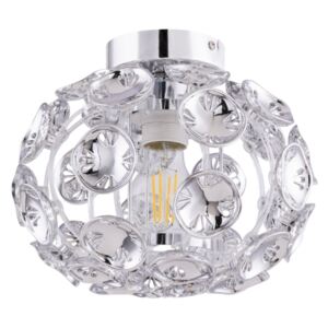 Lampa przysufitowa LUGGO GLOBO styl glamour / kryształ metal akryl 51500-1D|30 dni na zwrot|Darmowa wysyłka od 150 zł|rabaty w koszyku
