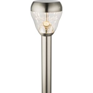 Lampa zewnętrzna stojąca LED MONTE Globo styl nowoczesny stal nierdzewna szkło srebrny 32253|30 dni na zwrot|Darmowa wysyłka od 150 zł|rabaty w koszyku